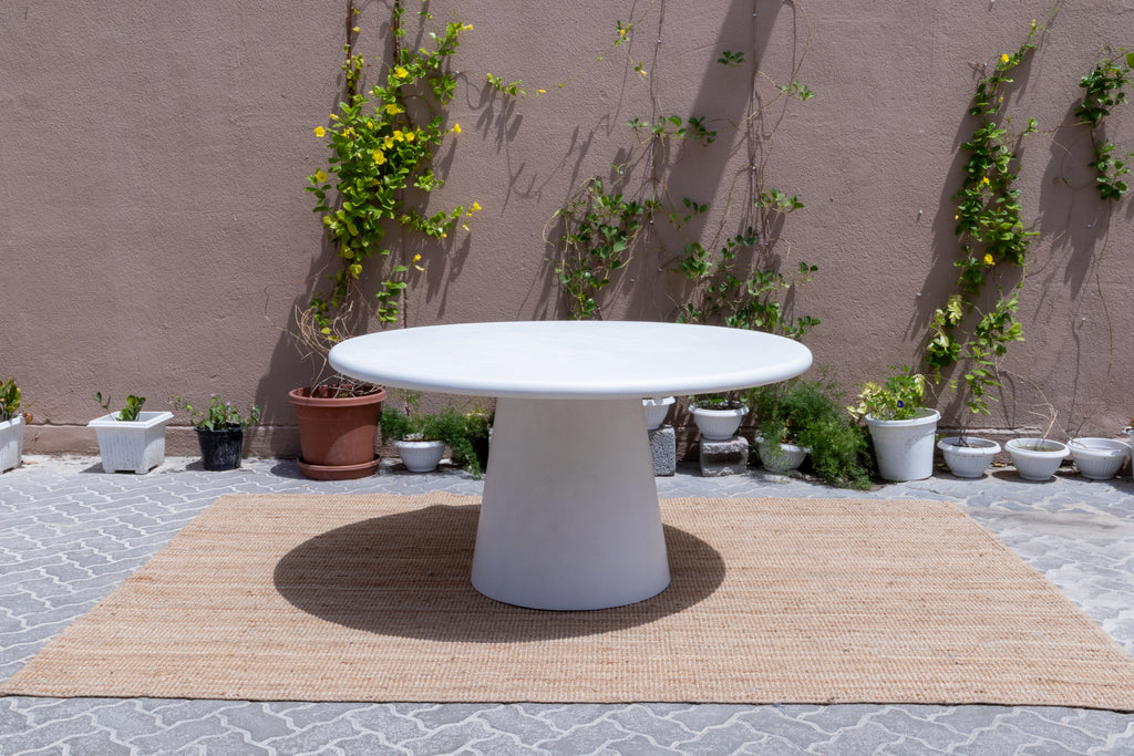 Round Micro Concrete Dining Table