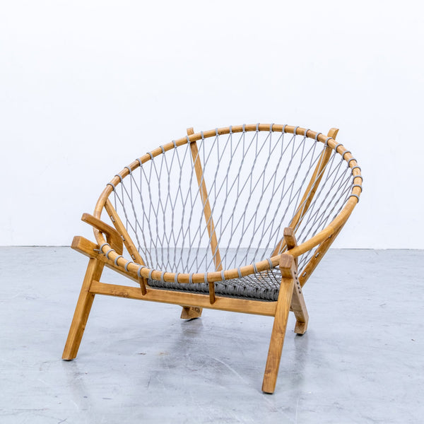 Round Ring Rope & Teak Chair