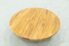 Round Teak Ball Base Coffee Table