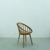 Round Teak Enclosure Chair Back view