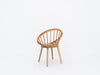 Round Teak Enclosure Chair Back view