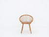 Round Teak Enclosure Chair Front view