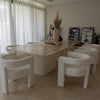 Saadiyat Rectangular Marble Dining Table Indoor View 14