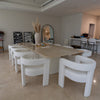 Saadiyat Rectangular Marble Dining Table Indoor View 15