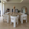 Saadiyat Rectangular Marble Dining Table Indoor View 1