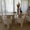 Saadiyat Rectangular Marble Dining Table Indoor View 20