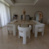 Saadiyat Rectangular Marble Dining Table Indoor View 2