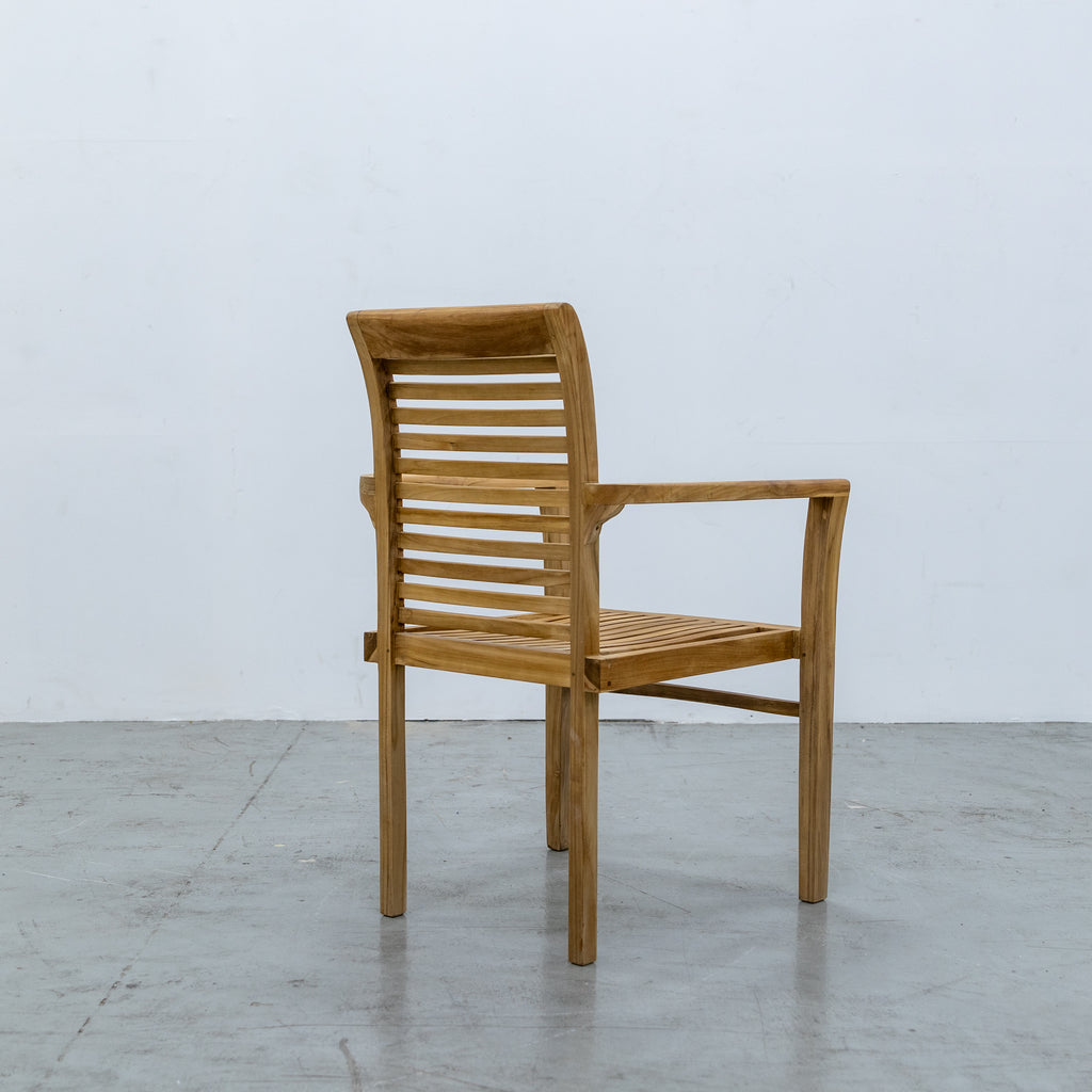 Salisbury Teak Dining Chair Back view