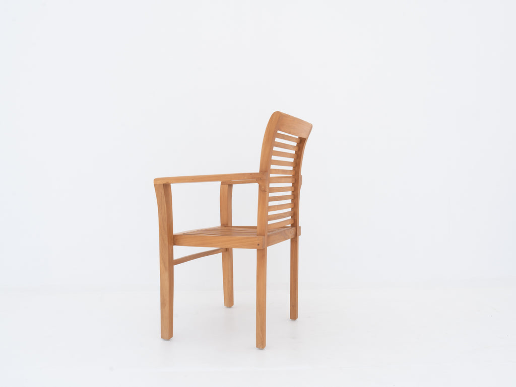 Salisbury Teak Dining Chair Back view