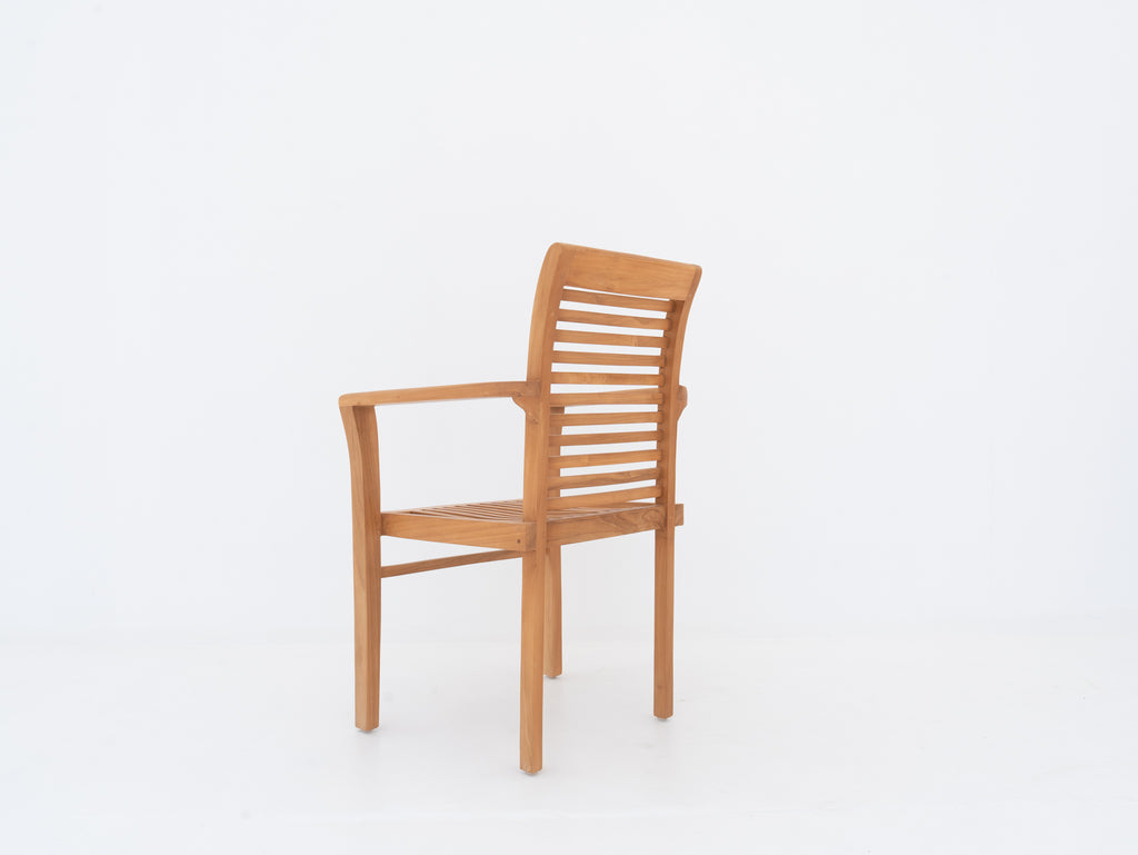 Salisbury Teak Dining Chair Back view
