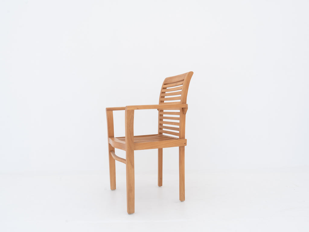Salisbury Teak Dining Chair Side view