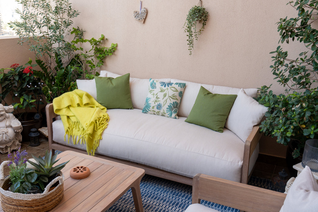 Santorini Teak Lounge Set Customer Home