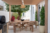 Savanna Round Teak Dining Table Customer Home