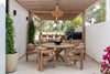 Savanna Round Teak Dining Table Customer Home
