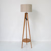 Seabrook Shelf Floor Lamp Front Perspective View 2