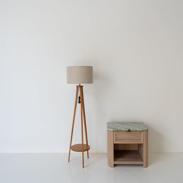 Seabrook Shelf Floor Lamp Perspective View 1