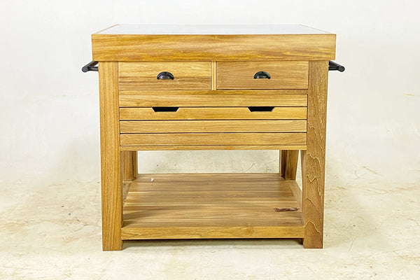 Serengeti Teak Island Front Perspective View 1
