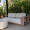 Sereno Teak Lounge 2 Seater Sofa