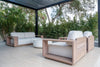 Sereno Teak Lounge 2 Seater Sofa Customer Home