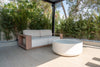 Sereno Teak Lounge 2 Seater Sofa Customer Home