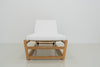 Seville Teak Sun Lounger Front View 2