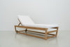 Seville Teak Sun Lounger Perspective View 3
