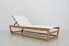 Seville Teak Sun Lounger Perspective View 7