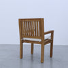 Sherborne Teak Arm Chairs Back view 2