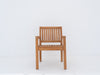 Sherborne Teak Arm Chairs Front view