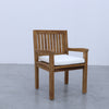 Sherborne Teak Arm Chairs Side view