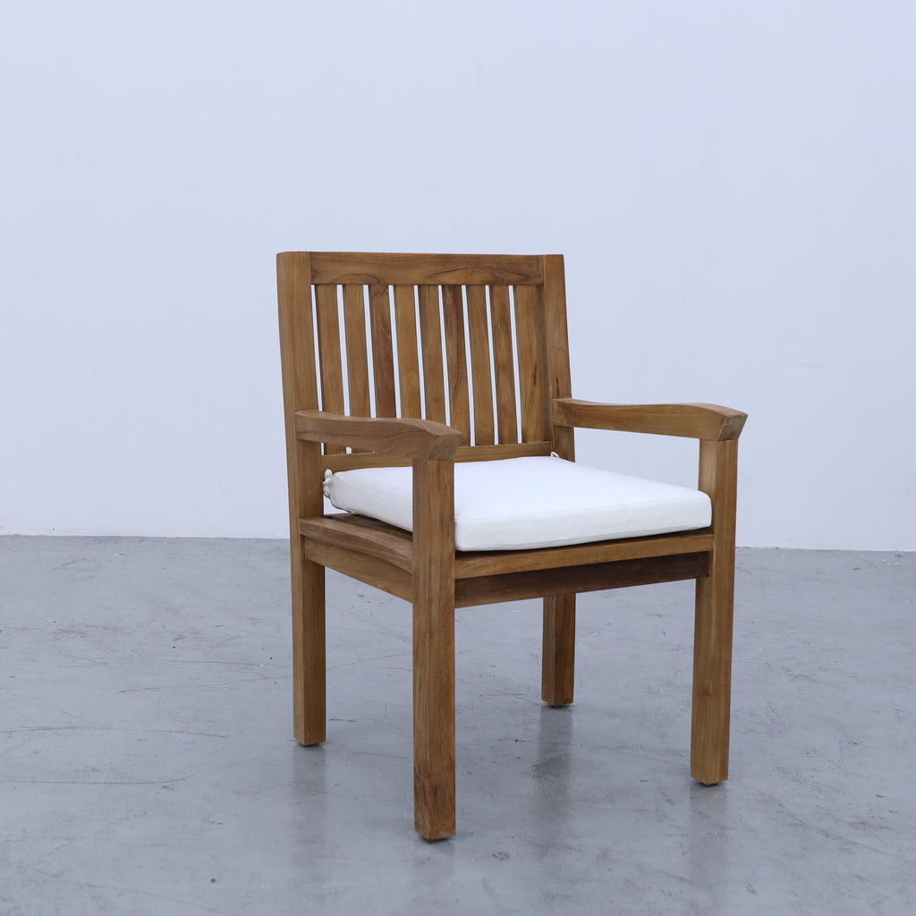 Sherborne Teak Arm Chairs Side view