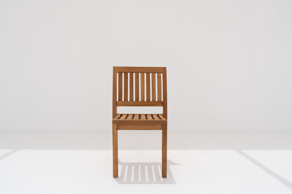 Sherborne Teak Chair Front view