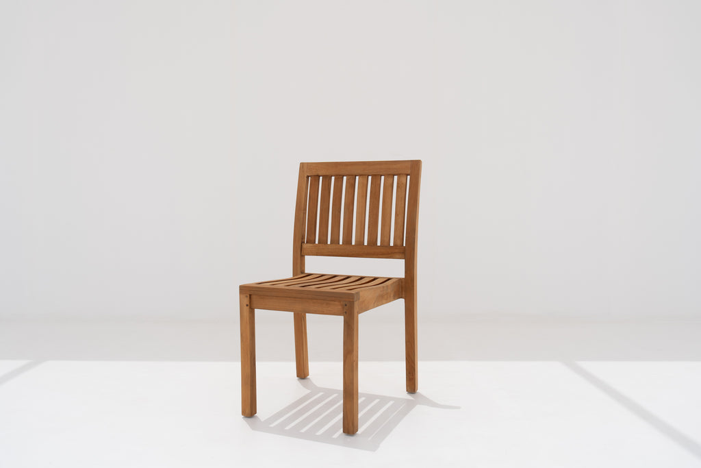 Sherborne Teak Chair Side view