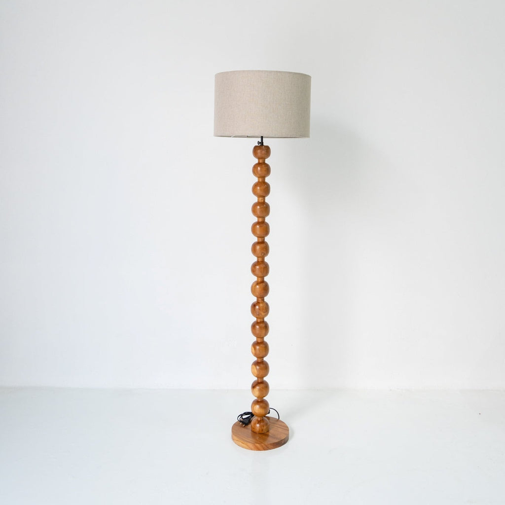 Shoreline Beaded Floor Lamp Front Perspective View 1