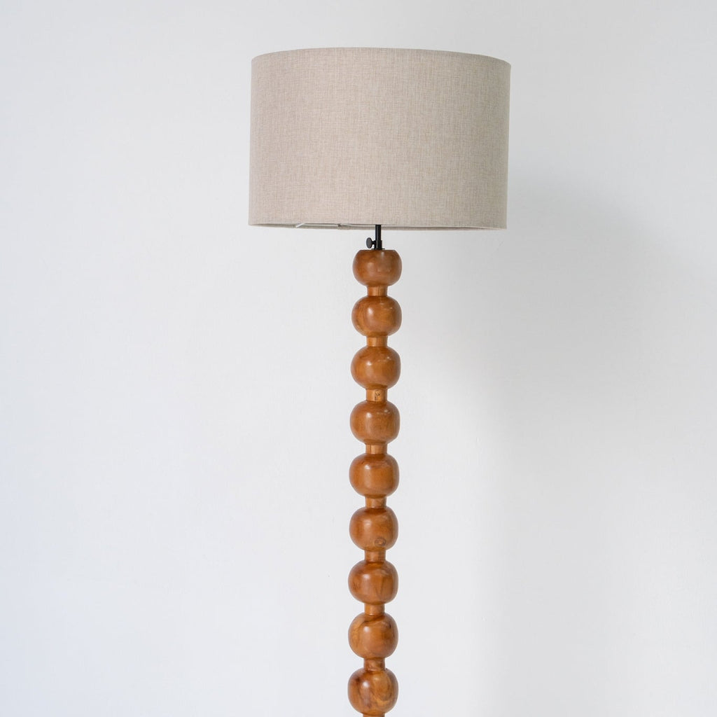Shoreline Beaded Floor Lamp Front Perspective View 2