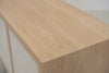 Shoreline Oak & Linen Media Console Perspective View 05