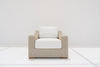 Sienna Rattan Outdoor Lounge Chair Front view