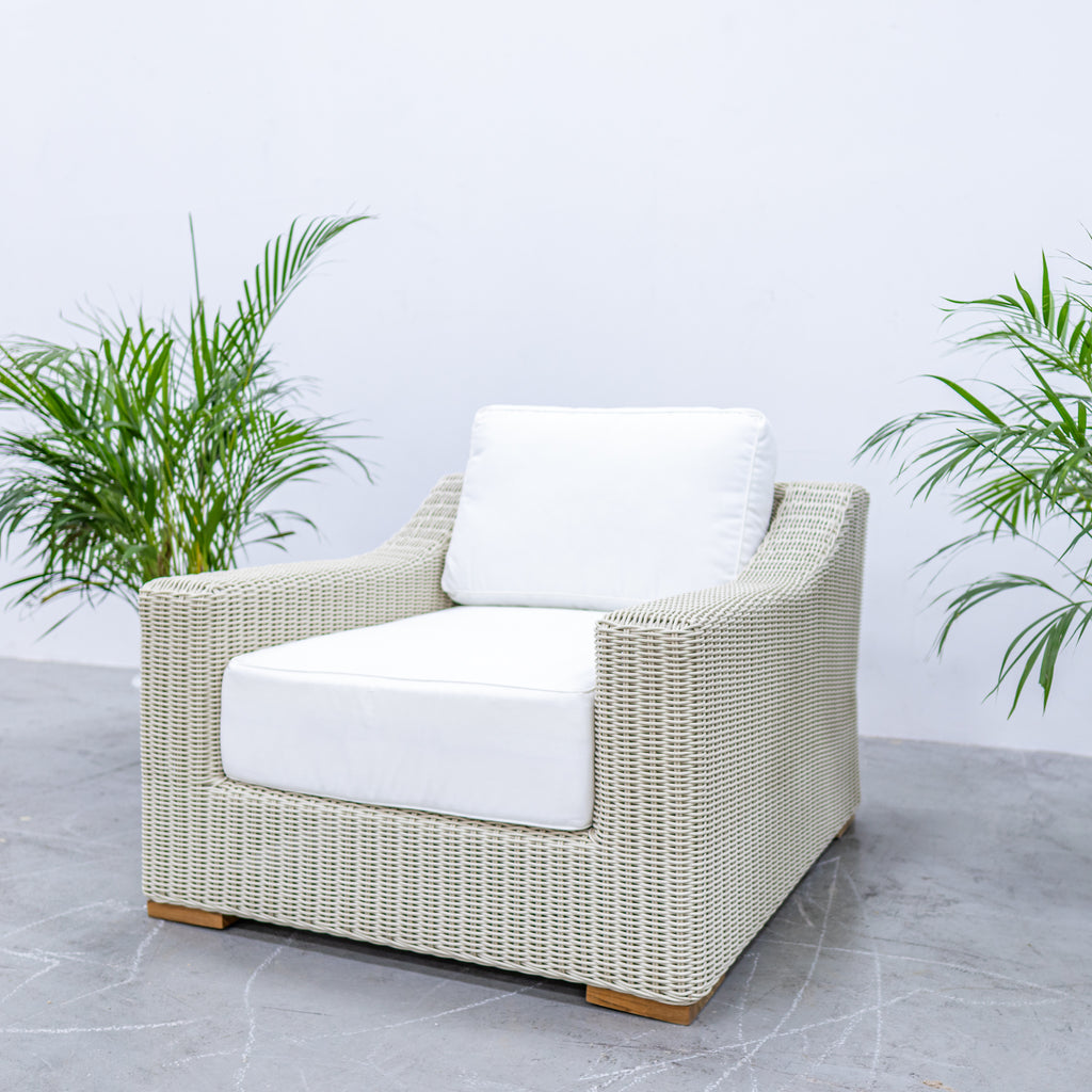 Sienna Rattan Outdoor Lounge Set Single Seater