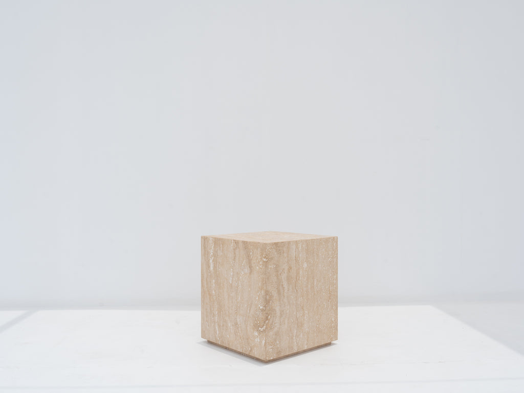 Sienna Travertine Side Table
