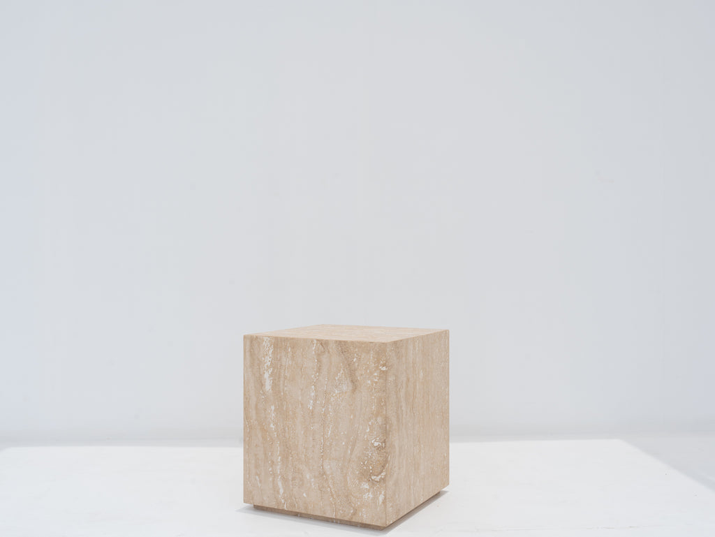 Sienna Travertine Side Table