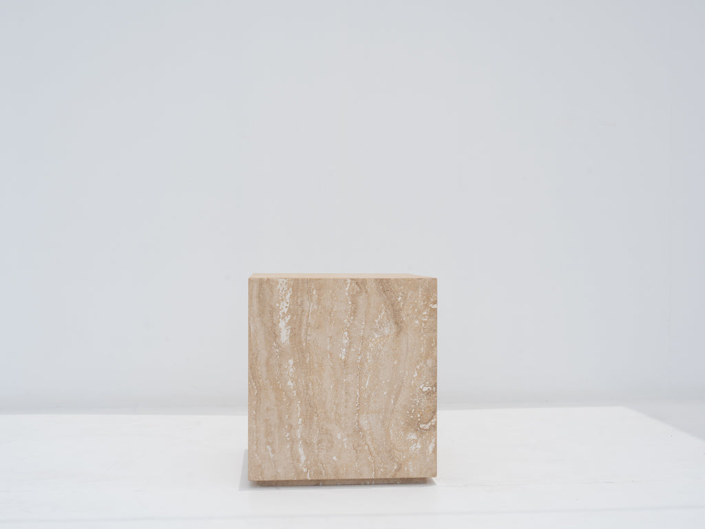 Sienna Travertine Side Table