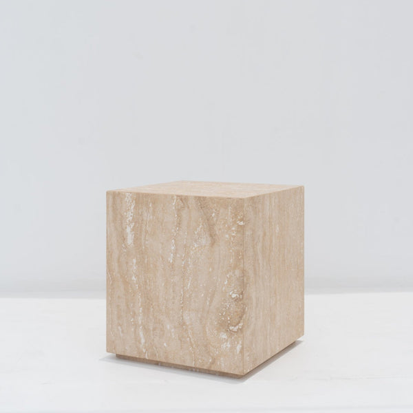 Sienna Travertine Side Table