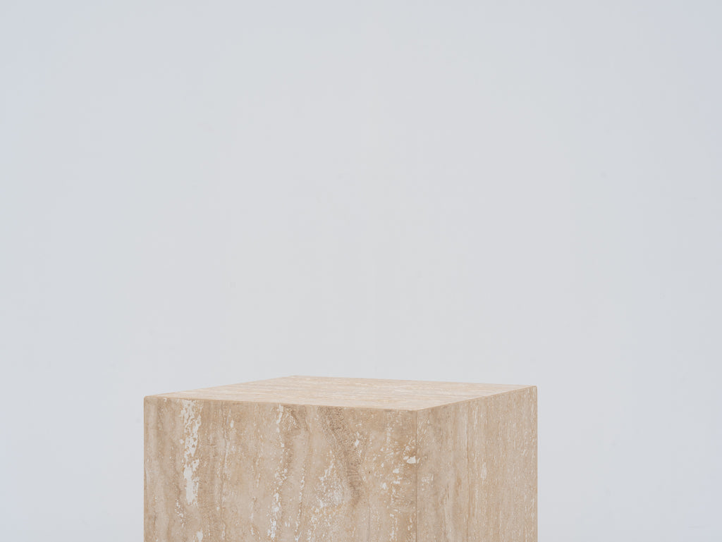 Sienna Travertine Side Table