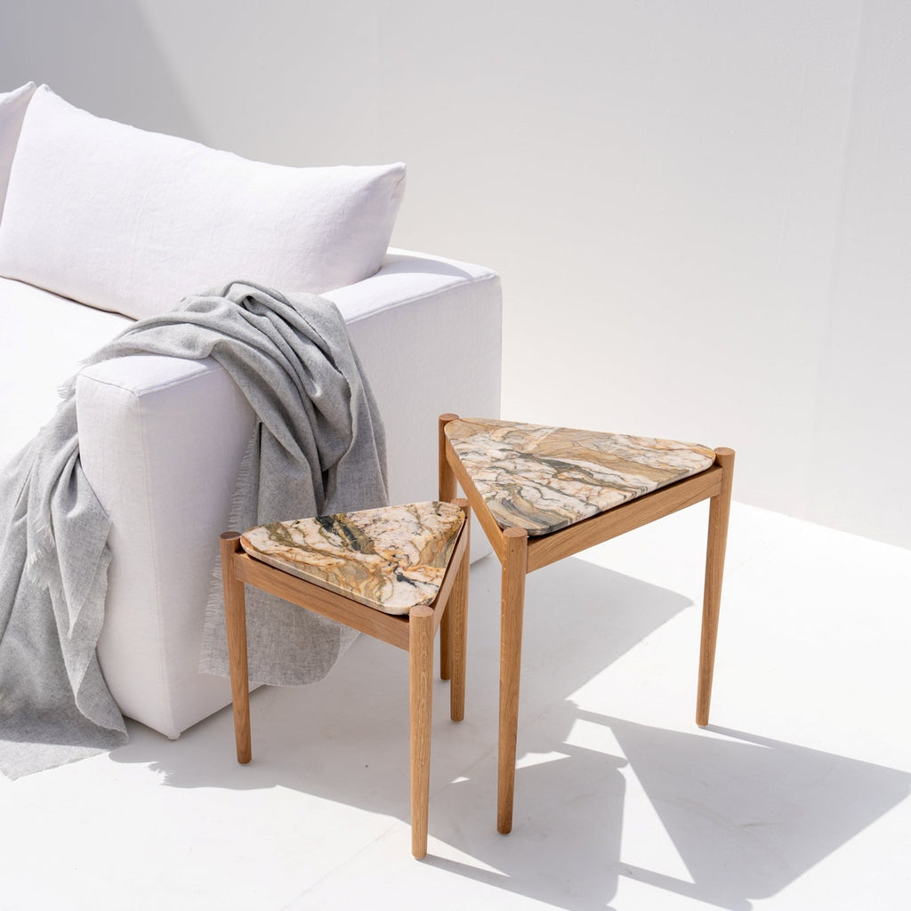 Sierra Marble Nesting Tables Perspective View 1