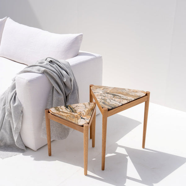 Sierra Marble Nesting Tables Perspective View 1