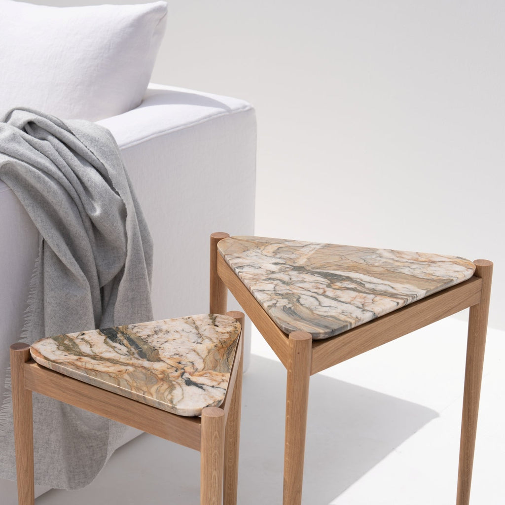 Sierra Marble Nesting Tables Perspective View 2