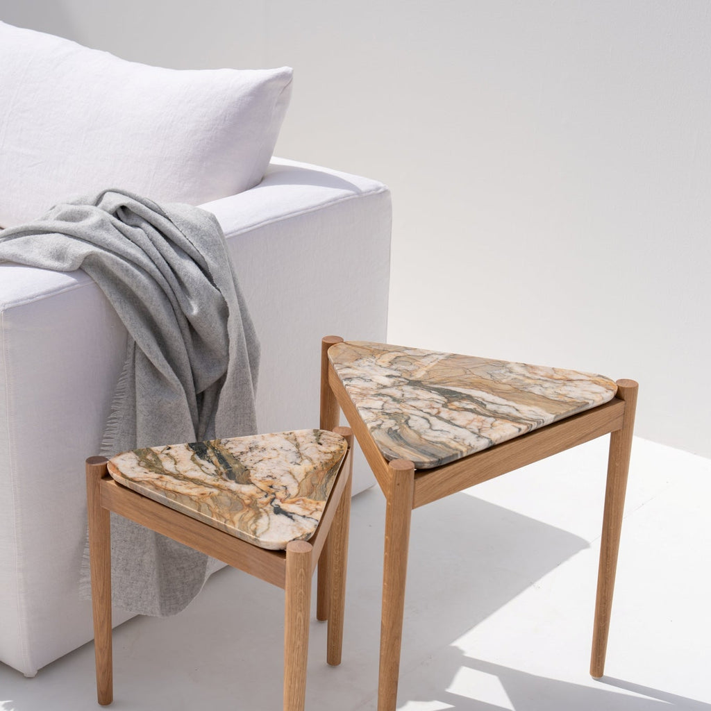 Sierra Marble Nesting Tables Perspective View 3