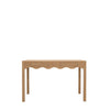 Skoggen Wave Oak Console Table White Background View