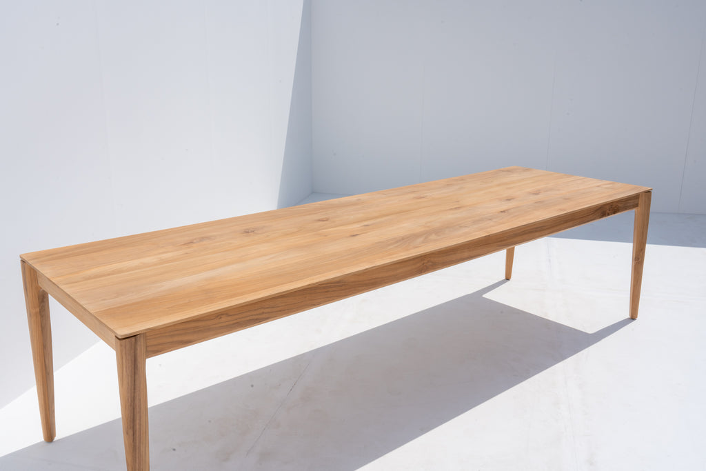 Skov Teak Dining Table Detailed Top Texture View 6