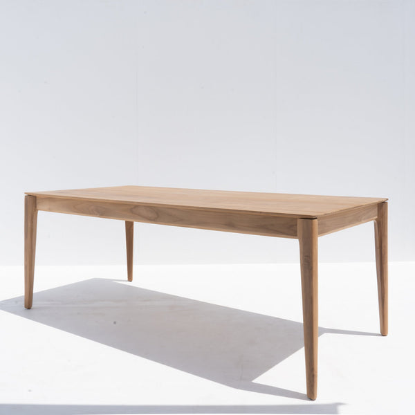 Skov Teak Dining Table Perspective View 1